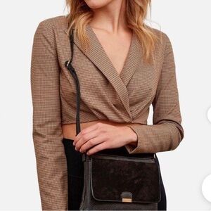 Zara Women's Brown and Tan Blouse